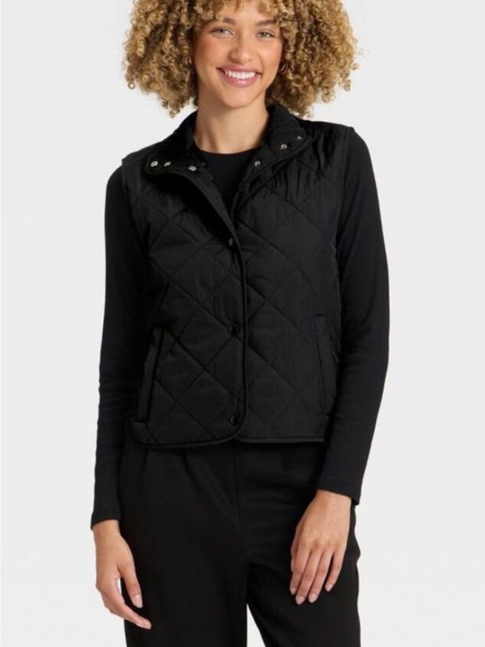 a new day NWT S water resistant Classic lightweight puffer Black Vest